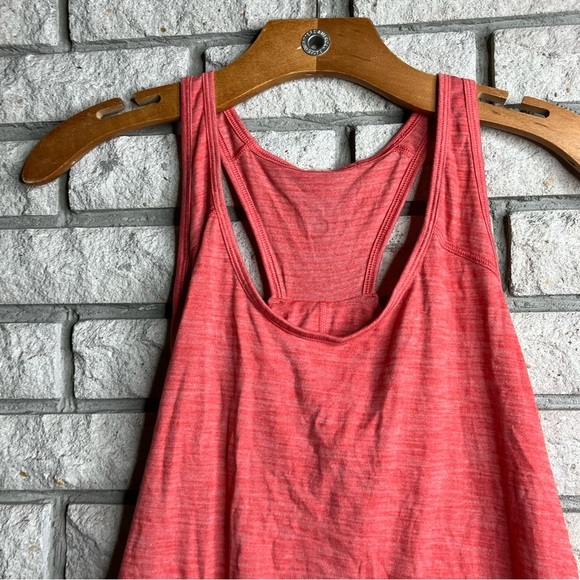 Lululemon Essential Tank Heathered Red Orange - Picture 5 of 6